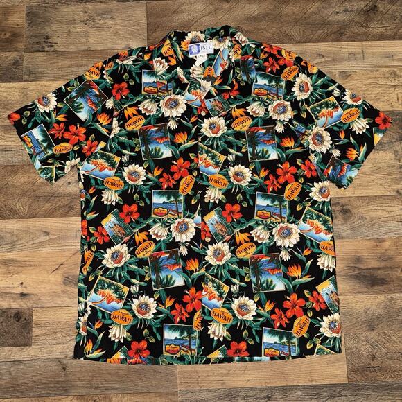 RJC Other - RJC Hawaiian Shirt Mens XL Cotton Short Sleeve Colorful Floral